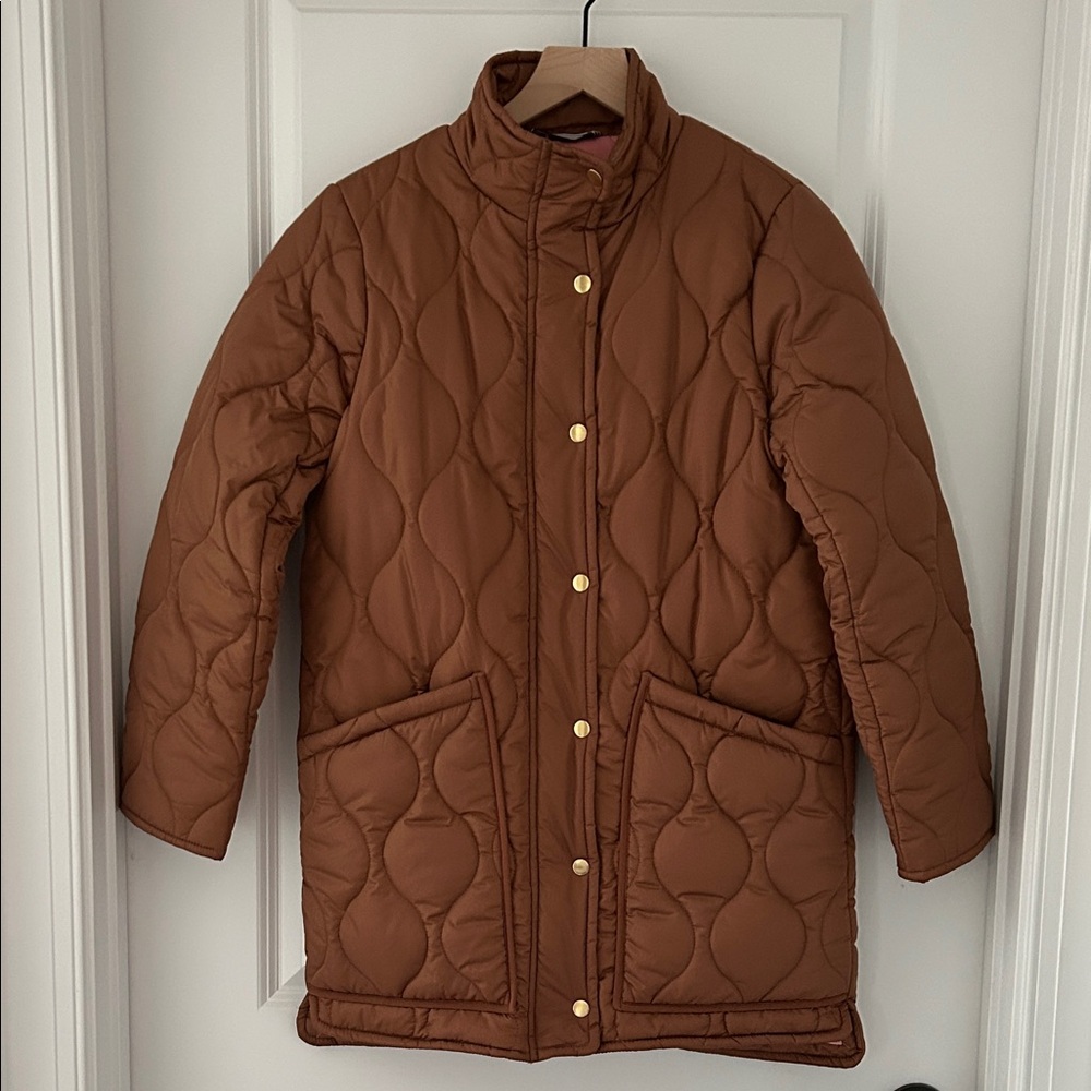 J. Crew Quilted Cocoon Puffer Coat, Women's size XS